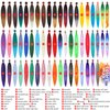 Ombre Pre-stretched Braiding Hair, Top Silky Braid Hair Extensions, Itch Free Crochet Twist Hair Braids, Yaki Texture Original Braiding Hair Pre Stretched, 0.21 pound/bundle (24''-8 bundles, 1b/30/27)