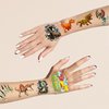 110 Pcs/6 Sheets Dinosaur Temporary Tattoos, Birthday Party Decoration Supplies, Party Favors, Cute Decorations, Cute Sticker Style Gift Ideas for Schools Prizes Themed