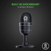 Razer Seiren Mini USB Condenser Microphone: for Streaming and Gaming on PC - Professional Recording Quality - Precise Supercardioid Pickup Pattern - Tilting Stand - Shock Resistant - Classic Black