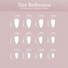 LBPEPAMZ White French Tip Press on Nails Medium Almond False Nails Glossy Nude Pink Artificial Nails Cute Cherry Fake Nails Exquisite Handmad Summer Glue on Nails for Women Girls Daily Wear in 24PCS