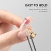 GAOY 2Pcs Magnetic Nail Stand, Acrylic Nail Art Practice Press on Nails Display Stand Holder with 96Pcs Reusable Adhesive Putty for Home DIY & Salon Use Manicure Tools, Golden & Silver