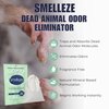 SMELLEZE Dead Animal Odor Eliminator for Strong Odor Removal - Eliminate Dead Rodent & Wildlife Smell - Safe Indoor & Outdoor Use, Natural Odor Remover, Fresh & Effective - 1 Pouch.