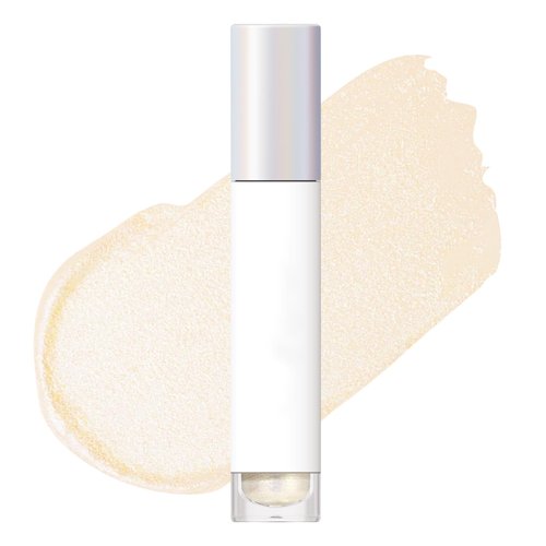 Fecraft Glitter Eyeshadow - Waterproof Liquid Eyeshadow,Shimmer & Metallic Eyeshadow,Create Your Own Glitter Makeup(Beige)