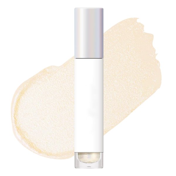 Fecraft Glitter Eyeshadow - Waterproof Liquid Eyeshadow,Shimmer & Metallic Eyeshadow,Create Your Own Glitter Makeup(Beige)