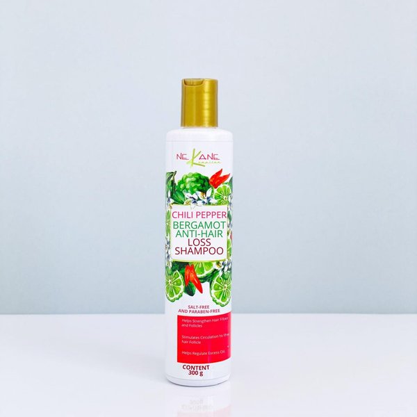 Nekane Chili and Bergamot shampoo, anti-hair loss shampoo, paraben free. 10.14 Fl Oz