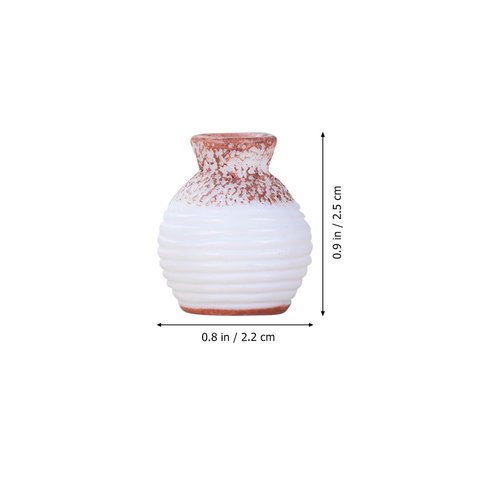 Ciieeo 24 Pcs Micro Landscape Vase Small House Flower Vase Tiny Homes Miniature Model Tiny House Decorations Mini House Accessories Tiny House Accessories Trinkets Resin Doll House