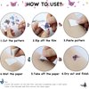 30 Sheets Butterfly Temporary Tattoos for Women Girls 3D Butterfly Flower Sexy Fake Tattoo Stickers Waterproof Body Art Black Temp Tattoo Paper (Black Butterfly)