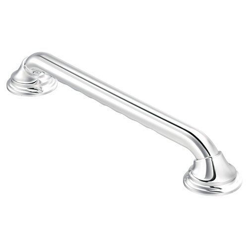 Moen Chrome Bathroom Safety Ultima 18-Inch Designer Shower Grab Bar with Curl Grip for Handicapped or Elderly, R8718D3GCH