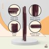 Allegro Combs #70 Wide Tooth Combs Defining Brush Comb 3-Row Wide Tooth For Curly Hair Comb For Women Curly Hair, Hair Stylists Hair Comb 2 Piece (Burgundy)