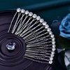 JHOO Bridal Hair Accessory 20PCS Hair Pins Rhinestone Wedding Hair Jewelry For Bridal (silver)