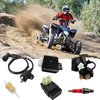 GY6 Starter Solenoid ATV Ignition Coil 6 Pin CDI Box DC 4 Pin Rectifier Spark Plug Set for tao tao 50cc 70cc 90cc 110cc 125cc 150cc Moped ATV Scooter Pit Bike Go Kart