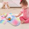 Baby Doll Sleeping Bag Toy Playset Rainbow Unicorn Doll Bedding Slumber Bed Accessories with Eye Mask Doll Unicorn Style Sleeping Bag (for 18 inch Doll)