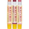 Burt's Bees Kissable Color Holiday Gift Set, 3 Lip Shimmers in Gift Box - Cool Collection in Watermelon, Apricot and Grapefruit