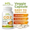 MFL C D Z | Vitamin C, 1000mg | Vitamin D3, | Zinc, | Non-GMO & Gluten Free | Veggie Caps | 120 Servings | Vegan Friendly