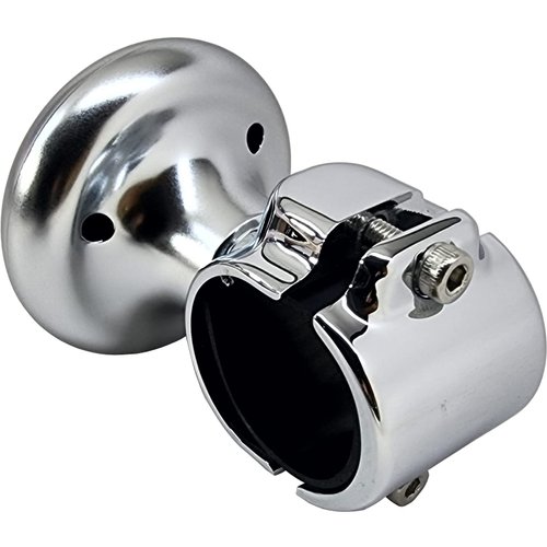 Salty Reef - Steering Wheel Suicide Knob - Fits steering wheels up to 1" vertically and 1 1/2" horizontally - Plastic (Silver)