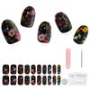LabTabBa Semi Cured Gel Nail Strips - 20pcs Glaze Gel Nail Stickers, Salon Quality DIY Nail Wraps, Nail Stickers for Easy Application, UV Light Required