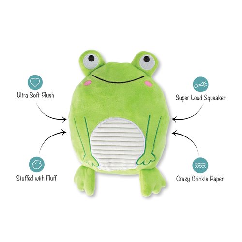 Fringe Studio Plush Dog Toy, Reach for The Flies, Pet Shop Collection (314221)