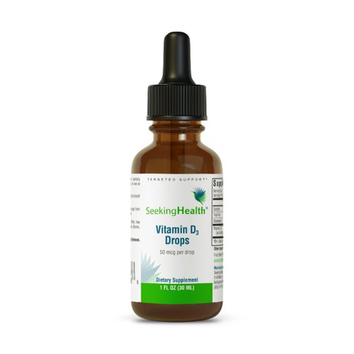 Seeking Health Vitamin D Drops - Bone Health & immune System Support Supplement - Liquid Vitamin D3 with Olive Oil - 1 oz, 900 Servings