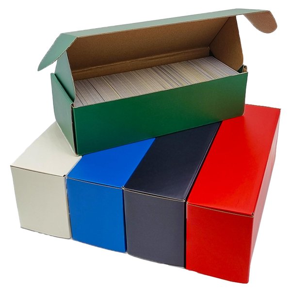 Card Storage Box - 5 Boxes, 600+ Ct. Trading Card Storage Box - 5x MTG Storage Box, 3000 Bulk MTG Card Storage. Trading Card Boxes Collector Card Box
