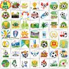 Qpout 96Pcs Soccer Sports Temporary Tattoos, Luminous Football Game Waterproof Tattoos Glow in the Dark European Cup Soccer Stickers for Soccer Theme Birthday Party Favors Decorations