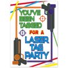 Laser Tag Birthday Party Invitations (20 Count with Envelopes) - Kids Party Invites for Boys and Girls - Laser Tag Party Supplies