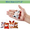 Ribyonten 120 Pack Mini Animal Plush Toy Set,Stuffed Animal Party Favors,Small Animal Bulk Keychain Decoration,Christmas Party Favors,Easter Egg Stuffer,Valentine Exchange Toy,Carnival Prize