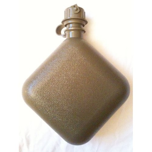 Official US Military Collapsible 2 Quart Water Canteen with M1 Cap