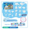 KC Republic Ocean Reef Sea Creatures 37pcs Water Washable Painting & Building Toy Set, Children's Activity Art Kit, Paint Your Own Buildable Ocean Reef Toy with Seahorse, Fish, Dolphin, Shark, Crab