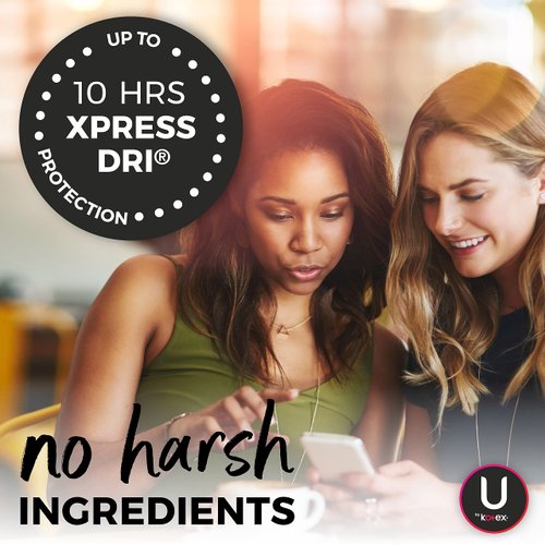 U by Kotex Security Ultra Thin Pads, Long, Unscented, 40 ct (packaging may vary)