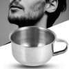 Stainless Steel Men's Shave Soap Bowl Metal Shaving Soap Mug Bowl Cup Shaver Men Face Cleaning Soap Bowl