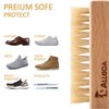 Shoe Cleaning Brush/Scrub Brush by Alloda - [Upgrade] Protect Double Sided Soft & Hard Sneaker Cleaner Brush by 100% Boar & Nylon Bristle