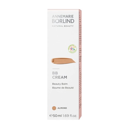 ANNEMARIE BÖRLIND - BB CREAM - almond - tinted, moisturizing & balancing beauty balm, facial care with macadamia nut oil, light coverage, vegan 1.69 Fl. Oz.