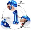 25 Balloon Numbers, 25th Birthday Decorations for Women Men, Number 52 Balloons 40 In Dark Blue Happy Birthday Party Decorations Jumbo Foil Helium Mylar Balloons for Wedding, Graduations