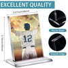 Mudder 3 Pack Acrylic Baseball Card Frame Display Stand Trading Card Display Clear Trading Card Holder for Standard Cards, Sports Cards, Trading Card, Sports Card