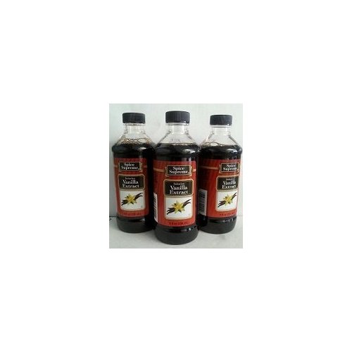 Spice Supreme Vanilla Extract, Imitation, 8-ounce (Pack of 3)