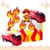 JeVenis Fireman Birthday Firetruck Birthday cake decoration Firefighter Birthday Fire Department party decoration