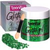 Teenitor Green Body Glitter, Face Glitter, Green Glitter, Body Glitter Gel, Hair Glitter Gel, 80g/2.8oz Holographic Glitter for Face Body Hair, Glitter Makeup, Hair Glitter for Kids