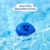 Floating Chlorine Dispenser for Spas and Personal Pools, Fits 1" Tablets - Mini Pool Chlorine Floater with Adjustable Flow Vents Balanced Chemical Dispenser [1" Tablet Capacity] 5" Diameter Floater