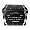 Barbero Grooming Microwavable Hair Removal Stripless Wax Kit Steel 8.45 Ounces by Wax Necessities Waxness