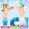 Kaemi 10 Pcs Finger Puppets for Toddlers, Soft Plush Animals Finger Puppet Toys for Story Time Playtime Shows Party Favors, Educational Puppets for Autistic Children