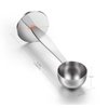WILLIZTER Two-in-One Stainless Steel Coffee Scoop Tamping Dual-Purpose Coffee Spoon Powder Hammer Tamper Multi Function Spoon Holder Coffee Tools for Measuring and Tamping
