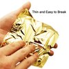 Gigules Gold Leaf Sheets 100 Pcs Imitation Gold Foil Sheets for Arts Painting Gilding Crafts Decoration 5.5" x 5.5"