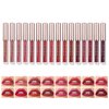 LANGMANNI Matte Liquid Lipstick Makeup Set Velvety Liquid Lipstick Long Lasting Durable Nude Lip Gloss Beauty Cosmetics Set for Girls and Women (16Pcs set)