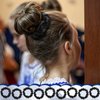 30 Pieces Silk Hair Scrunchies Satin Elastic Hair Bands Skinny Hair Scrunchies Hair Ties Ropes Ponytail Holder for Women Girls Decorations (Black)