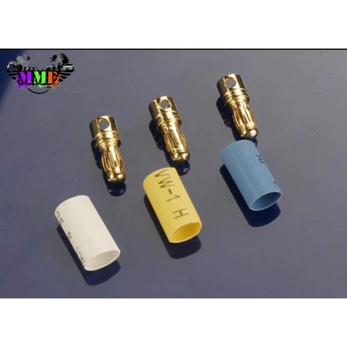 Traxxas 3342 Bullet Connectors 3.5mm, Male, and Heat Shrink, 3-Piece, 262-Pack