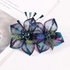 Mistofu 3.93Inch DIY Copper Wire Metal Hand-woven High-level design Barrettes Elegant Hair Accessories, Gifts for Women Girls (Gradient double flower)