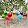 Cruis Cuka Metal Yard Art Cute Ant 5 Pcs Garden Decor for Outside Lawn Ornaments Porch Backyard Wall Sculpture Fence Decorations