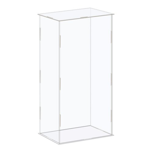 MECCANIXITY Acrylic Display Case Box Clear Dustproof Protection Showcase 6.3x4.3x12.2 Inch for Collectibles Display