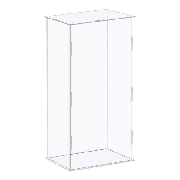 MECCANIXITY Acrylic Display Case Box Clear Dustproof Protection Showcase 6.3x4.3x12.2 Inch for Collectibles Display
