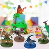 Aoriher 14 Pcs Dinosaur Honeycomb Centerpieces Dinosaur Birthday Party Decorations Dino Volcano Theme Party Table Toppers Jurassic Themed Party Supplies for Kids Girls Boys Baby Shower Party Decor